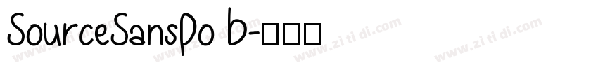 SourceSansPo B字体转换